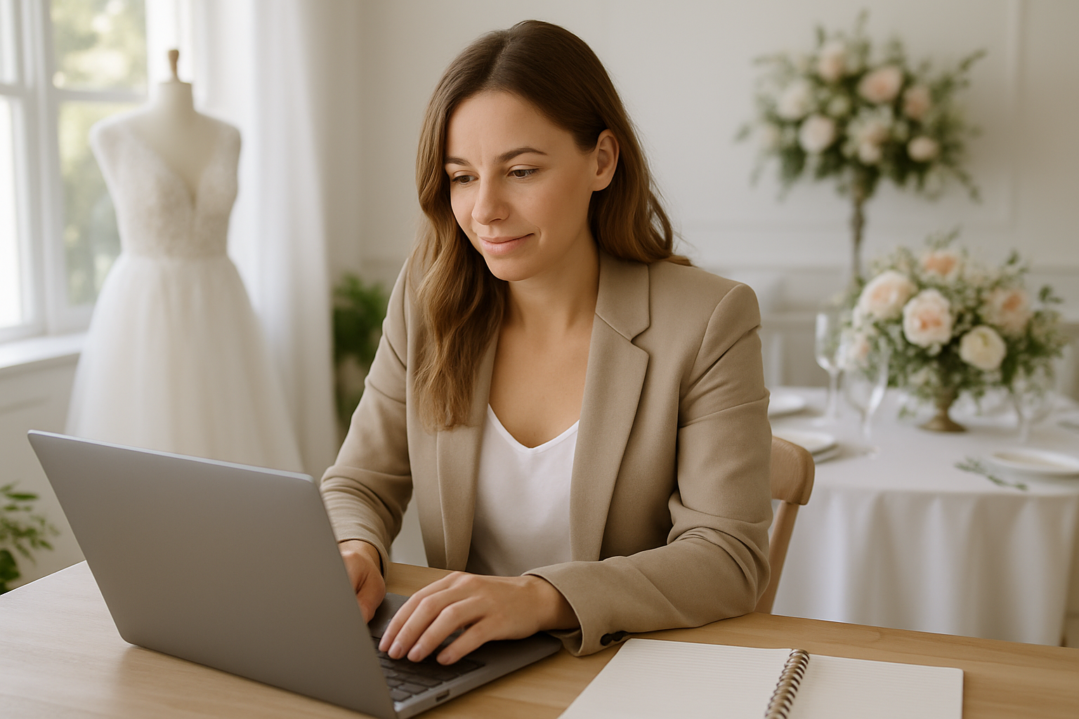 envoi d'un message client sur ordinateur portable
