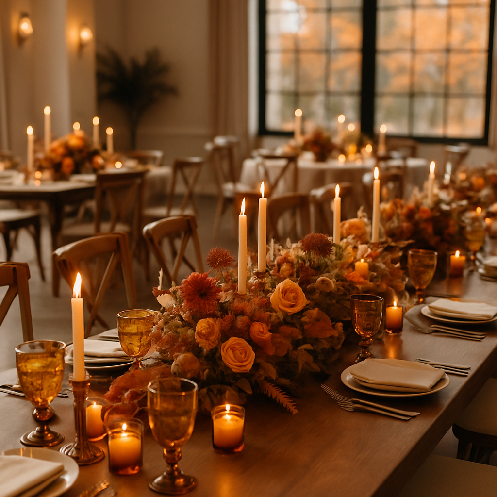 Mariage d’automne : 12 idées élégantes pour une journée chaleureuse sans exploser le budget