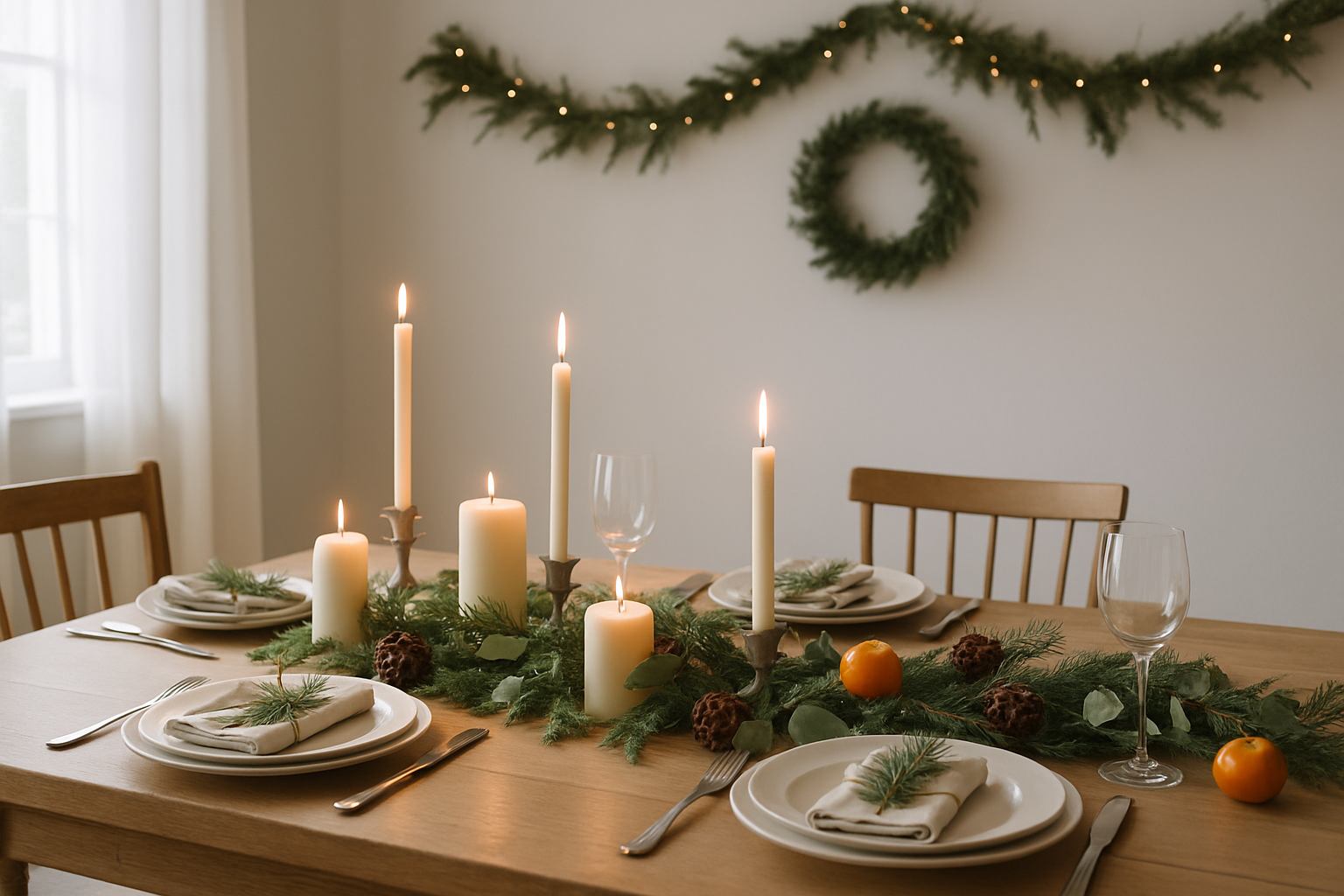 Ambiance festive et épurée